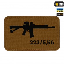 M-TAC НАШИВКА AR-15 2235,56 LASER CUT COYOTEBLACK