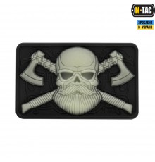 M-TAC НАШИВКА BEARDED SKULL 3D ПВХ BLACKСВЕТОНАКОПИТЕЛЬ