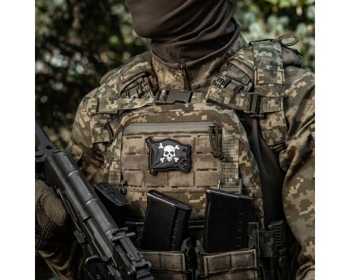 M-TAC НАШИВКА ВЕСЕЛИЙ РОДЖЕР PVC BLACK