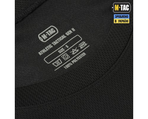 M-TAC ФУТБОЛКА ПОТООТВОДЯЩАЯ ATHLETIC GEN. 2 BLACK