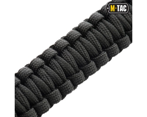 M-TAC БРАСЛЕТ ПАРАКОРД С ИСКРОВЫСЕКАТЕЛЕМ И СВИСТКОМ BLACK