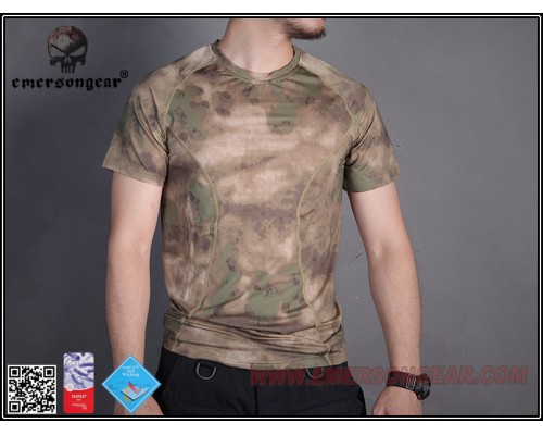Футболка EMERSON Skin Tight Base Layer Camo Running Shirt Atacs FG