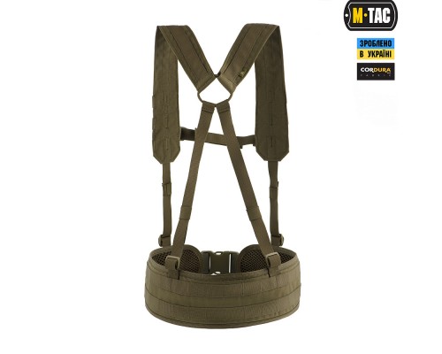 M-TAC ПОЯС ТАКТИЧЕСКИЙ С ПЛЕЧЕВЫМИ РЕМНЯМИ SCOUT OLIVE