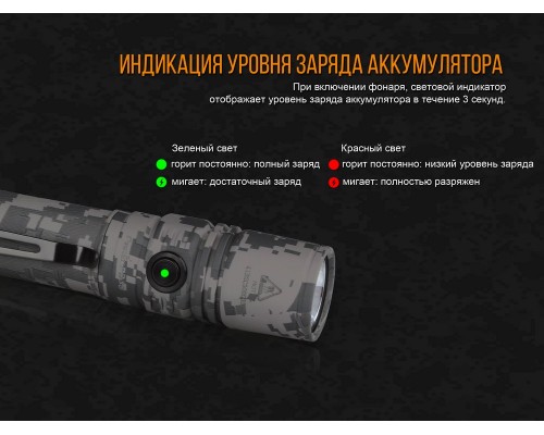 Фонарь ручной Fenix PD35 V20 Camo Edition Cree XP-L HI LED