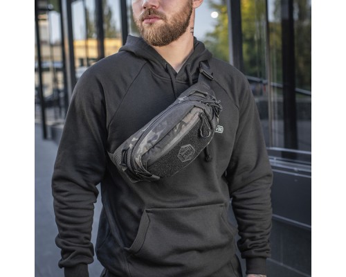 M-TAC СУМКА WAIST BAG ELITE HEX MULTICAM BLACK/BLACK