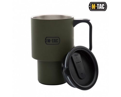 M-TAC ТЕРМОКРУЖКА 450 МЛ. С КРЫШКОЙ ОЛИВА