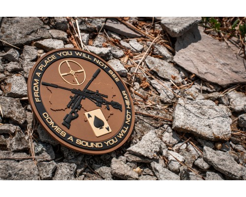 M-TAC НАШИВКА UKRAINIAN SNIPERS ПВХ КОЙОТЧЕРНЫЙ