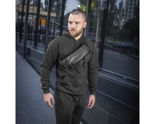 M-TAC СУМКА WAIST BAG ELITE HEX MULTICAM BLACK/BLACK