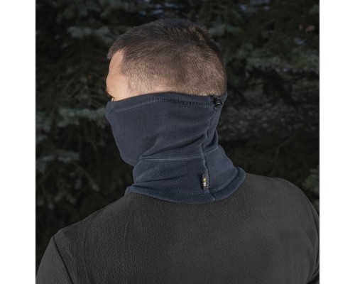M-TAC ШАРФ-ТРУБА АНАТОМИЧЕСКИЙ С ЗАТЯЖКОЙ POLARTEC DARK NAVY BLUE