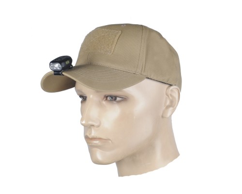 M-TAC ФОНАРИК С КРЕПЛЕНИЕМ НА ГОЛОВНОЙ УБОР ЧЕРНЫЙ