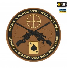 M-TAC НАШИВКА UKRAINIAN SNIPERS ПВХ КОЙОТЧЕРНЫЙ