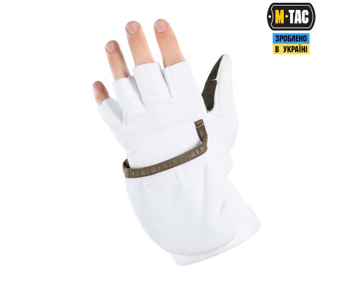 M-TAC ПЕРЧАТКИ БЕСПАЛЫЕ С КЛАПАНОМ WINTER 270 WHITE