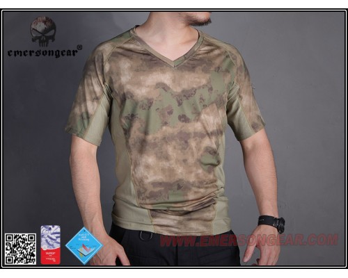 Футболка EMERSON Skin Tight Base Layer Camo Running V Shirts Atacs FG