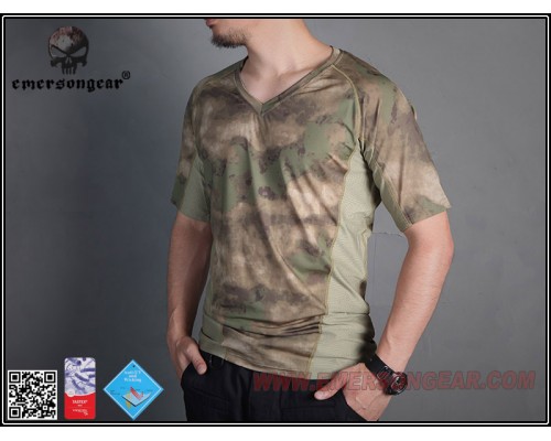 Футболка EMERSON Skin Tight Base Layer Camo Running V Shirts Atacs FG