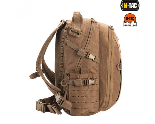 M-TAC РЮКЗАК URBAN LINE CHARGER HEXAGON PACK COYOTE BROWN