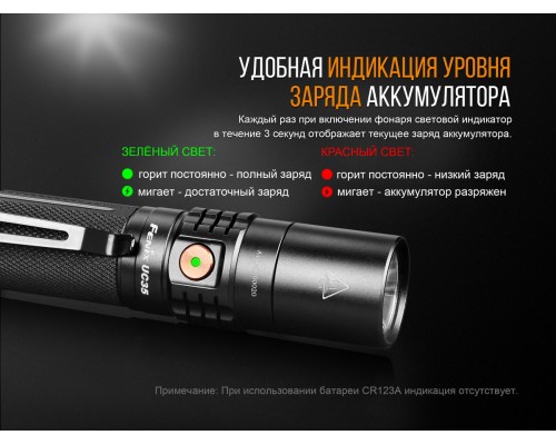 Фонарь ручной Fenix UC35 V20 CREE XP-L HI V3
