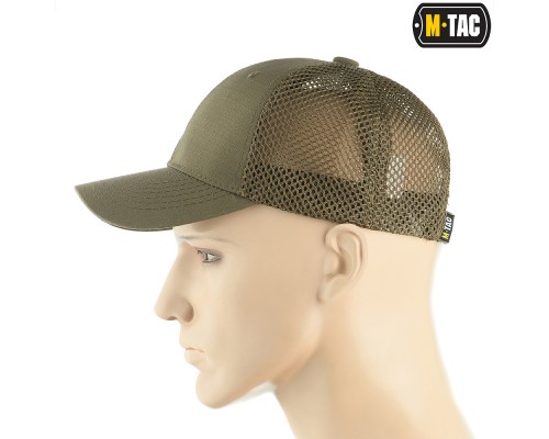 M-TAC БЕЙСБОЛКА С СЕТКОЙ FLEX РИП-СТОП DARK OLIVE
