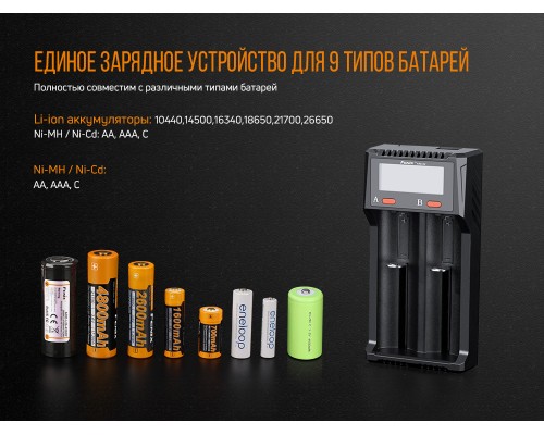 Зарядное устройство Fenix ARE-D2