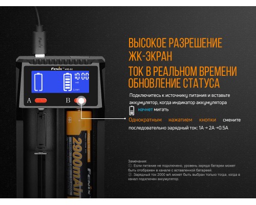 Зарядное устройство Fenix ARE-D2