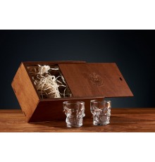 Набор 6 рюмок-череп с застрявшей пулей