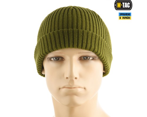 M-TAC ШАПКА ВЯЗАНАЯ 100% АКРИЛ OLIVE