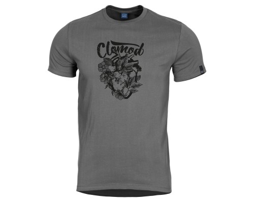 Футболка CLOMOD T-SHIRT "FLOWER HEART" Wolf Grey