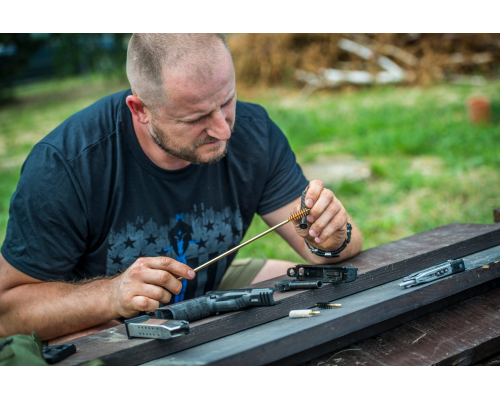 Набор для чистки пистолета Pistol Cleaning Kit for .38 / 9mm - Copper - Black