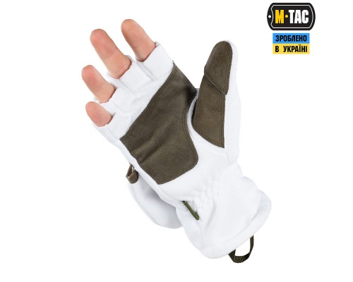 M-TAC ПЕРЧАТКИ БЕСПАЛЫЕ С КЛАПАНОМ WINTER 270 WHITE