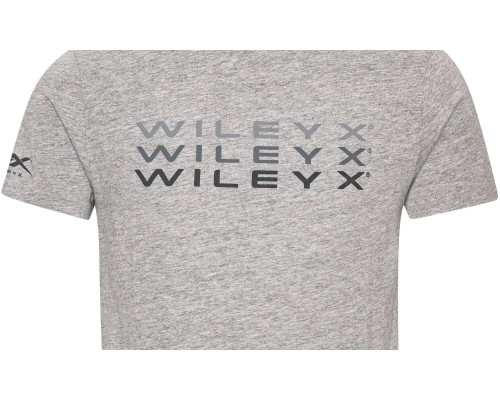 Футболка WILEY X CORE T-SHIRT Grey Melange w/ Wiley X Fade