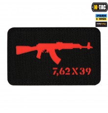 M-TAC НАШИВКА AKM 7,62Х39 LASER CUT BLACKRED