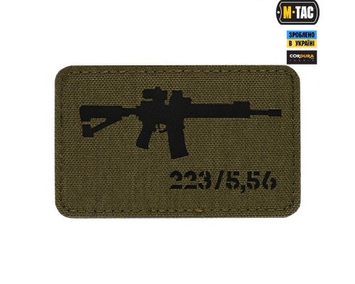 M-TAC НАШИВКА AR-15 2235,56 LASER CUT RANGER GREENBLACK