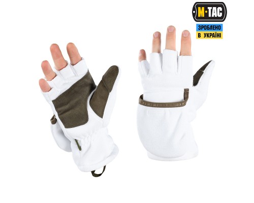 M-TAC ПЕРЧАТКИ БЕСПАЛЫЕ С КЛАПАНОМ WINTER 270 WHITE
