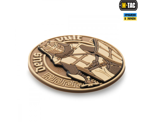 M-TAC НАШИВКА DEUS VULT 3D ПВХ КОЙОТ