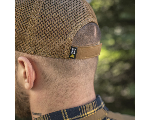 M-TAC БЕЙСБОЛКА С ЛИПУЧКОЙ И СЕТКОЙ FLEX РИП-СТОП COYOTE BROWN