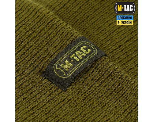 M-TAC ШАПКА ТОНКАЯ ВЯЗКА 100% АКРИЛ OLIVE