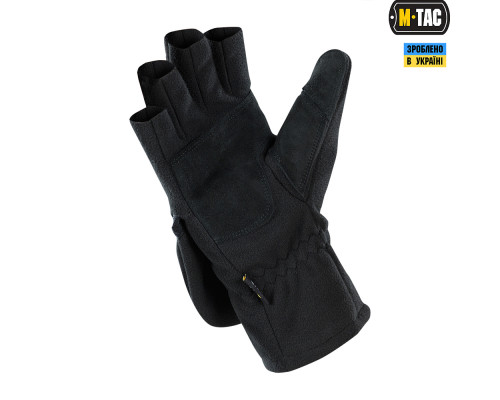 M-TAC ПЕРЧАТКИ БЕСПАЛЫЕ С КЛАПАНОМ WINDBLOCK 295 BLACK