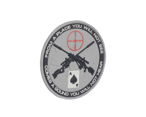 M-TAC НАШИВКА UKRAINIAN SNIPERS ПВХ СЕРАЯ