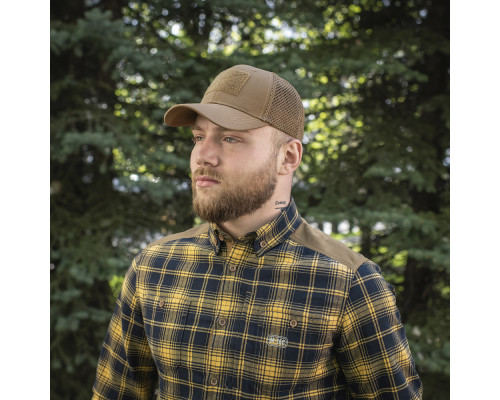 M-TAC БЕЙСБОЛКА С ЛИПУЧКОЙ И СЕТКОЙ FLEX РИП-СТОП COYOTE BROWN