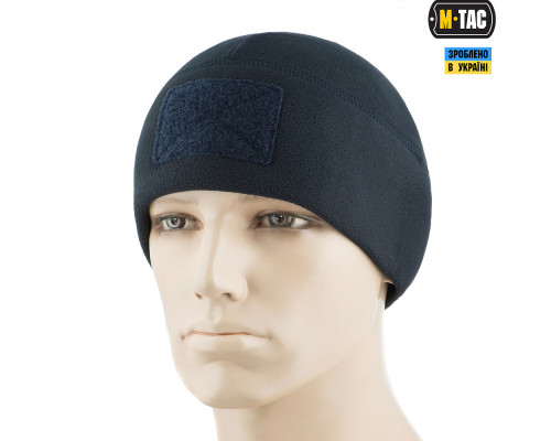 M-TAC ШАПКА WATCH CAP ELITE ФЛИС (270Г/М2) С ЛИПУЧКОЙ DARK NAVY BLUE