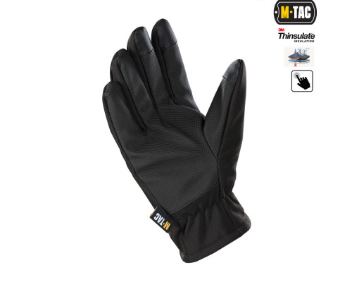 M-TAC ПЕРЧАТКИ SOFT SHELL THINSULATE BLACK