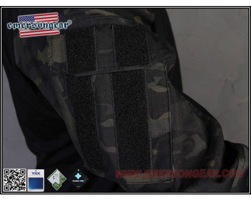 Тактическая рубашка EmersonGear blue label Upgraded version G3 Multicam Black