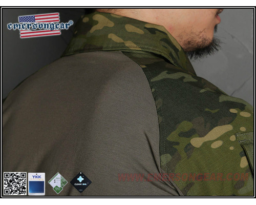 Тактическая рубашка EmersonGear blue label Upgraded version G3 Multicam Tropic
