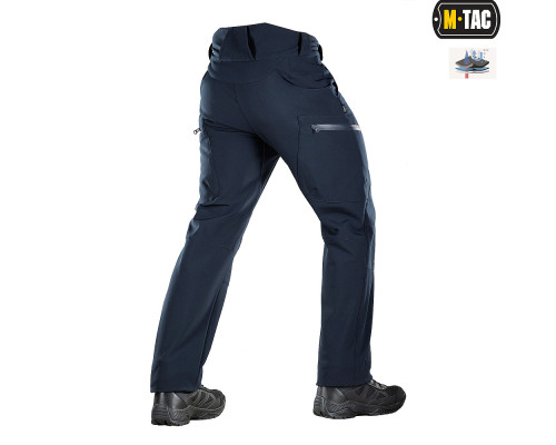 M-TAC БРЮКИ SOFT SHELL WINTER DARK NAVY BLUE