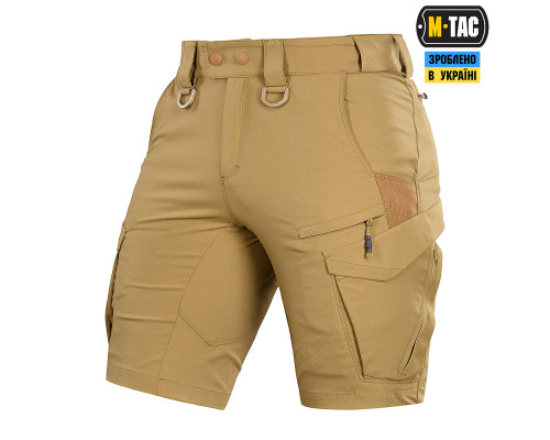 M-TAC ШОРТЫ AGGRESSOR SUMMER FLEX COYOTE