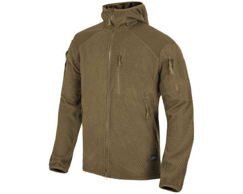 КОФТА ALPHA HOODIE JACKET - GRID FLEECE COYOTE
