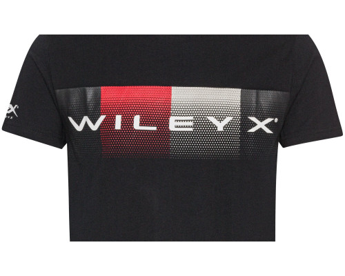 Футболка WILEY X CORE T-SHIRT Black Cotton - Dot Pattern w/ Wiley X