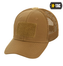 M-TAC БЕЙСБОЛКА С ЛИПУЧКОЙ И СЕТКОЙ FLEX РИП-СТОП COYOTE BROWN
