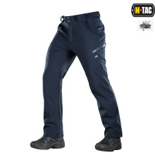 M-TAC БРЮКИ SOFT SHELL WINTER DARK NAVY BLUE