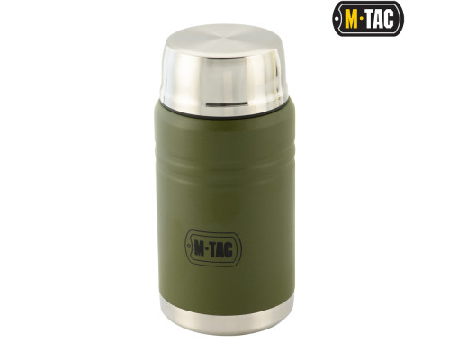 M-TAC ТЕРМОС 750 МЛ СО СКЛАДНОЙ ЛОЖКОЙ ОЛИВА|НЕРЖ.