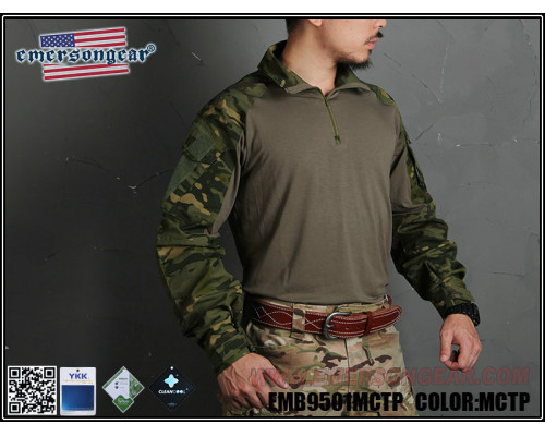 Тактическая рубашка EmersonGear blue label Upgraded version G3 Multicam Tropic